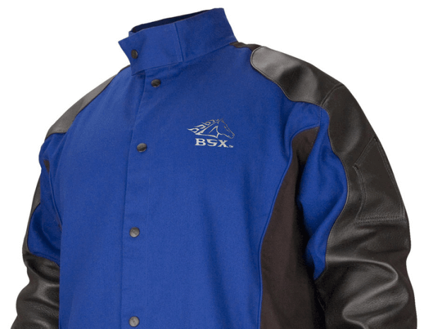 Revco Black Stallion BSX® Hybrid™ FR Cotton/Pigskin Jacket #BXRB9C/PS for sale online at Welders Supply Revco Black Stallion BSX® Hybrid™ FR Cotton/Pigskin Jacket #BXRB9C/PS for sale online at Welders Supply